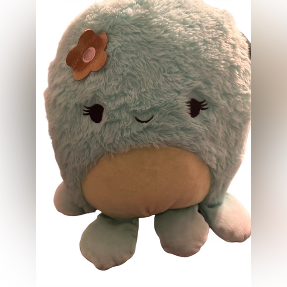 NWT SQK - Medium Plush 12 Inch Squishmallow Ophelia - Teal Octopus - Fuzzamallow - Picture 2 of 7